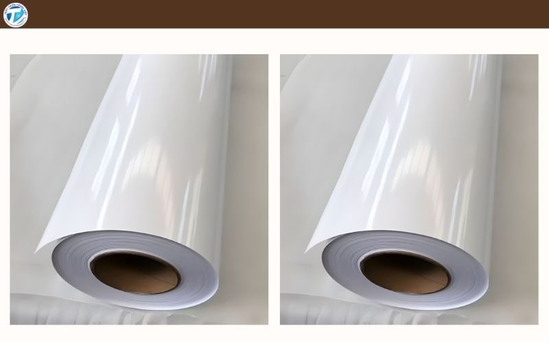 Decal nhựa trắng là loại decal được sản xuất từ nhựa PP/PVC màu trắng đục